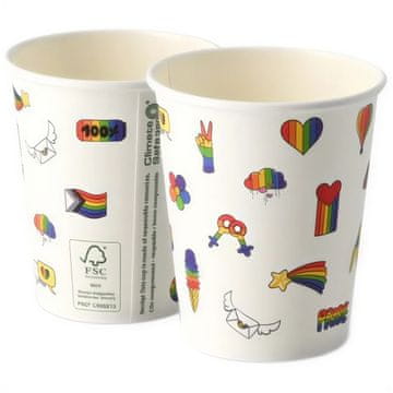 BH Disperzija papirnatih čaša "Pride" 250ml 50 kom