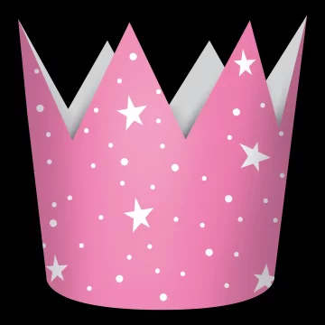 Papirnate krunske kape za princeze, 4 kom.