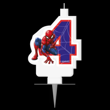 Spiderman svijeća "4" 1 kom.
