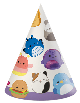 Papirnati šeširi Squishmallows 6 kom.