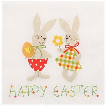 Papstar Salvete Bunny Couple, 3 sloja, 1/4, 33 x 33 cm, 20 kom.
