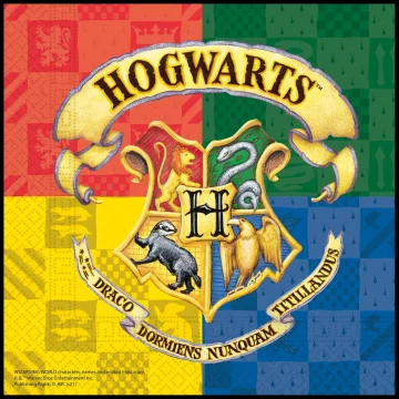 Harry Potter salvete s 2 sloja 33x33cm 20 kom.