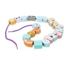 Adam toys Pastelne perle za nizanje za malu djecu