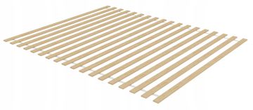 Box Okvir kreveta s uložkom za madrac 200x140 cm 18 ravnih letvica 350 kg
