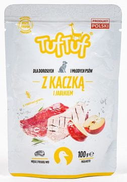 B.U. Tuf tuf | Mokra hrana za pse | Vrećica od 100 g - Patka s jabukom 100 g