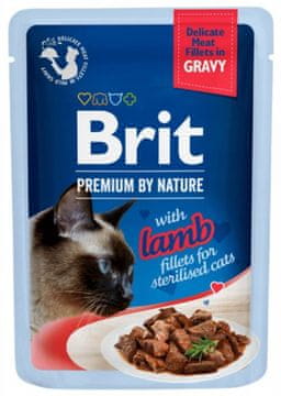 Brit Premium Cat | Fileti u umaku | 85 g - Janjetina s roštilja 85 g
