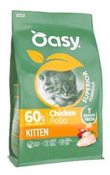 Oasy | Superior | Suha hrana za mačiće - Mačići s piletinom 300 g