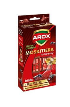 AROX Mreža protiv komaraca 130x150 cm bijela + čičak