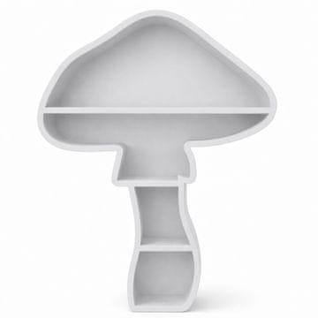 Mi Siva ukrasna polica u obliku gljive - zidna ili radna
