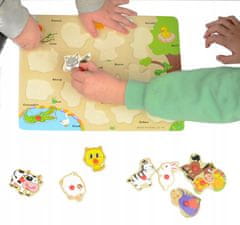LandToys Drvene slagalice sa životinjama