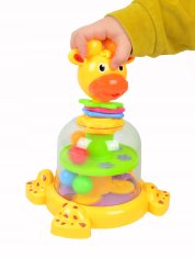 LandToys Interaktivna žirafa vrtiljka s lopticama BĄK loptice vrtuljak loptice zvečke