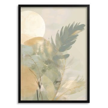 Pastelni poster, zidna umjetnost za dnevni boravak, ured, spavaću sobu, lišće