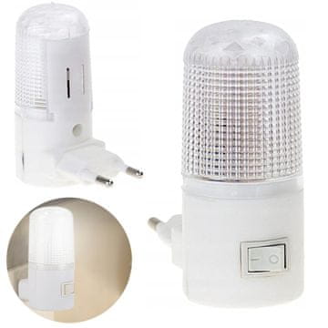 4 LED noćna lampa s prekidačem