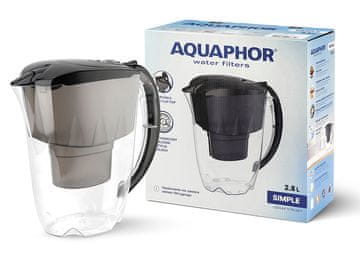Aquaphor Jednostavni vrč s filterom 2,8 l crni -AQU 516577