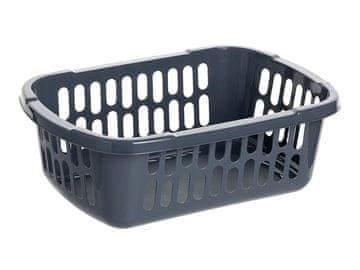 PRAKTYCZNA Srednja plastična košara 28X19CM tamno siva -JAG