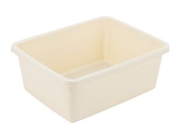 Bentom Pravokutna plastična zdjela 37X30CM 11L krema -BEN
