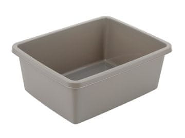 Bentom Pravokutna plastična zdjela 37X30CM 11L svijetlosiva -BEN