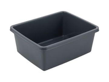 Bentom Pravokutna plastična zdjela 33X26CM 8L tamno siva -BEN
