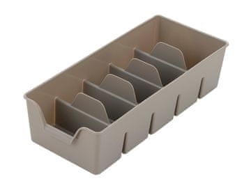 Bentom Plastični organizator L 30X14X7,5CM svijetlo sivi -BEN