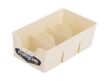 Bentom Plastični organizator S 22X13,5X7,5CM krem boje -BEN