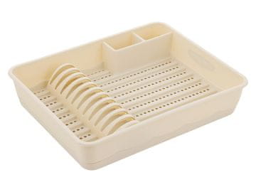 Bentom Plastični stalak za suđe Classic II krem boje - BEN