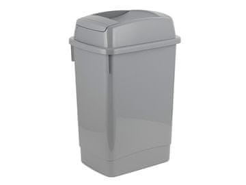 PRAKTYCZNA Plastična kanta za otpad easybin 27L siva