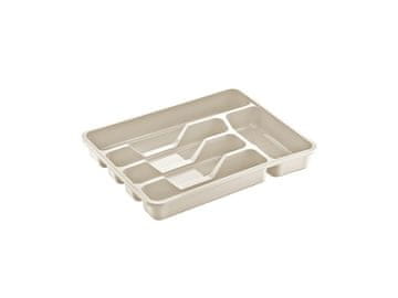 Uložak za ladicu za pribor za jelo 33,6 x 27 x 4,8 cm, krem