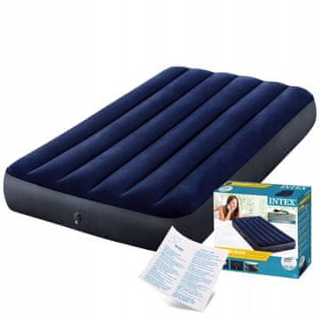 Intex Klasični zračni krevet s madracem za jednu osobu 99 x 191 x 25 cm #64757