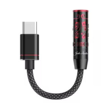 Fiio x Jade Audio jiezi B - crno crveno - USB pojačalo za slušalice s DAC-om - 4,4 mm