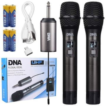 DNA FU dvostruki vokalni bežični vokalni mikrofoni