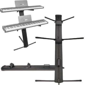 One deluxe K2 dvostruki podesivi stalak za klavijature
