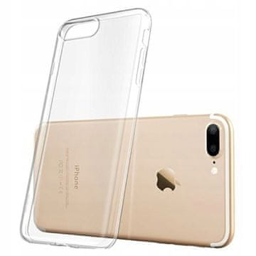 Prozirna stražnja maskica s preklopom za iPhone 7 plus/8 plus + staklo