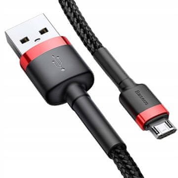 Baseus Cafule USB - microUSB kabel 2,0 m 1,5A crno-crveni