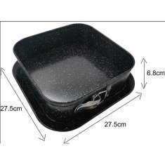 KINGHoff Mramorirani kalup za torte 27,5x27,5x6,8 cm KH-1791