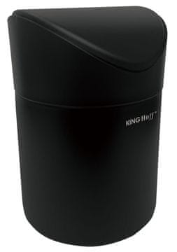 KINGHoff KH-1813 mini kanta za otpad, mala, mat crna