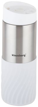 KLAUSBERG Termo šalica 400ml 18/8 nehrđajući čelik bijela KB-7635