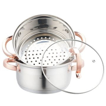 KLAUSBERG Set od 3 parna lonca od 18 cm. KB-7725 parni lonac.