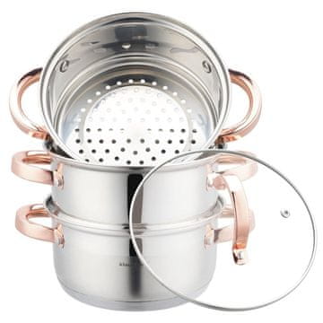KLAUSBERG Set od 4 parna lonca od 18 cm. KB-7726 parni lonac.