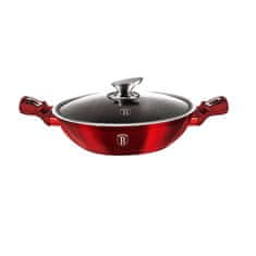 Wok s granitnim premazom 30 cm 4 l Burgundija BH-7110