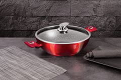 Wok s granitnim premazom 30 cm 4 l Burgundija BH-7110