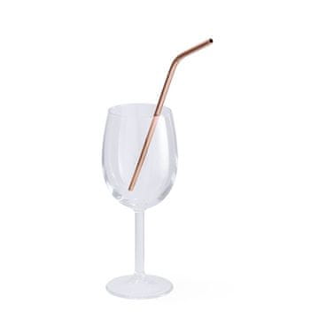 Set od 6 metalnih slamki za piće Rose Gold BH-2982