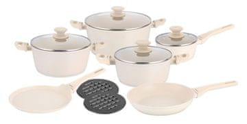 KLAUSBERG Set lonaca s mramornim neprianjajućim premazom, 12 dijelova, KB-7884