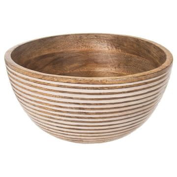 Orion Drvena zdjela za posluživanje grickalica, čipsa, voćne košare s mangom 25 cm 3 l 120286
