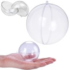 33 Akrilna kugla, sklopiva kugla, TG35233-BN, 12 cm, prozirna plastika