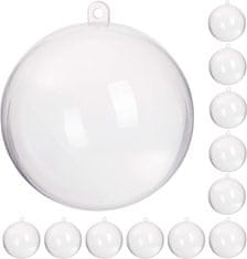33 Akrilna kugla, sklopiva kugla, TG35233-BN, 12 cm, prozirna plastika