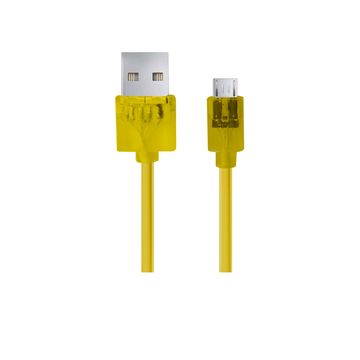 EB185Y esperanza micro USB 2.0 kabel A-B M/M 1,5 m žuti prozirni