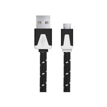 EB176K esperanza micro USB 2.0 kabel A-B M/M 1,0 m ravni pleteni crni