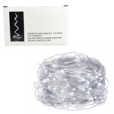 Žičane lampice za božićno drvce 300 LED hladno bijele anđeoske kose