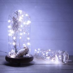 Žičane lampice za božićno drvce 300 LED hladno bijele anđeoske kose
