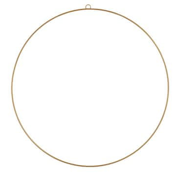Ukrasni obruč, metalni, zlatni, baza za ukrase, 30 cm